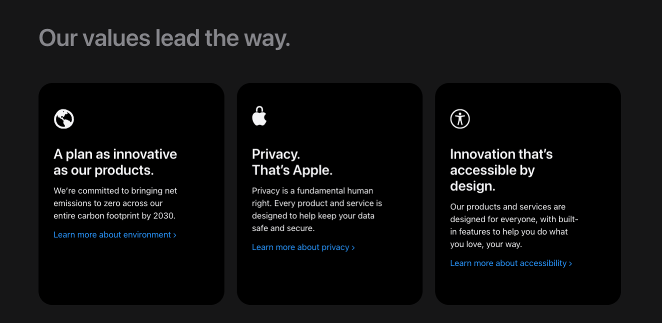 UI component on apple.com