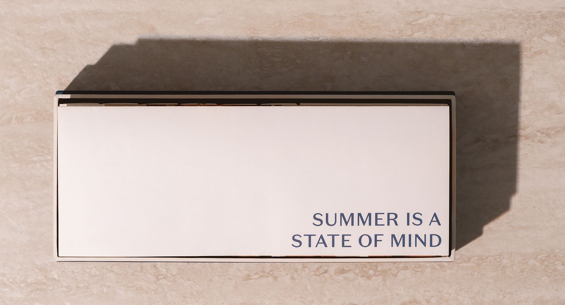 Vesca PR box interior featuring product arrangement and branded materials