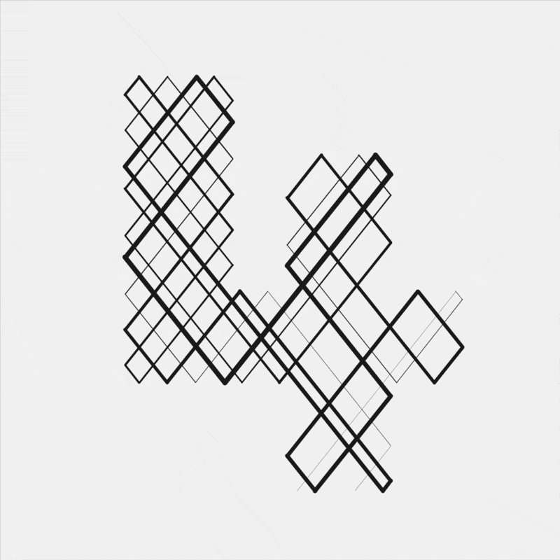 Design experiment showing algorithmicly generated visuals