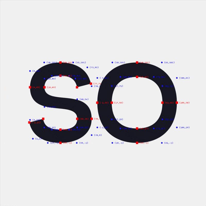 Design experiment showing algorithmicly generated visuals