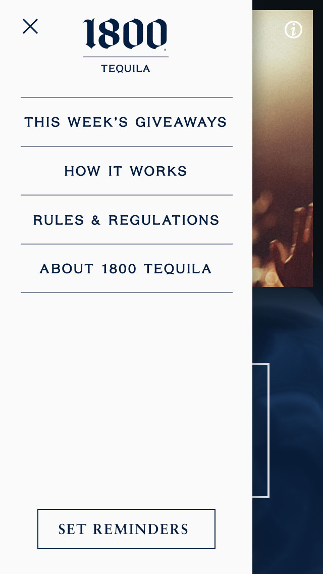 1800 Tequila - Web Experience